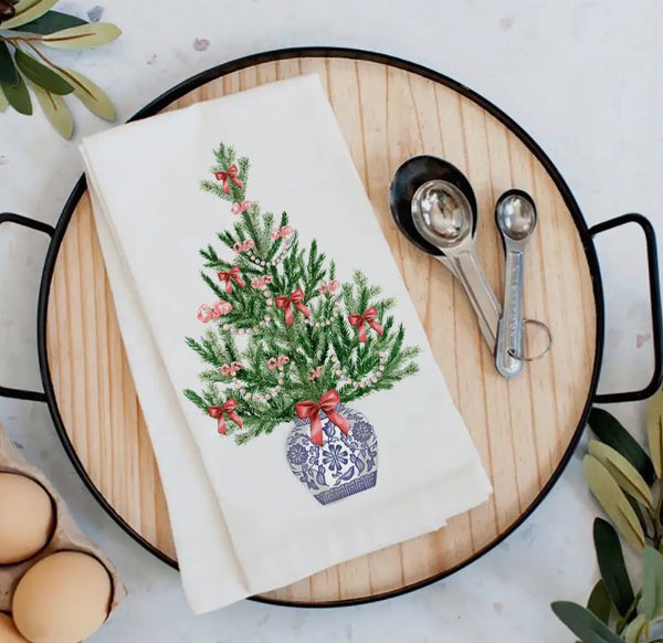 Christmas Chinoiserie RVC Towel