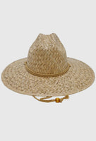 Embroidered Palm Straw Lifeguard Hat