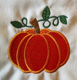 Pumpkin Wreath Sash