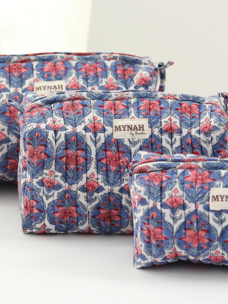 Nantucket Floral Print Nesting Organizer Bags by Mynah (3)