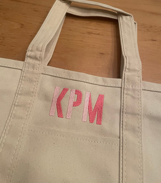 Medium Duotone Initials Tote