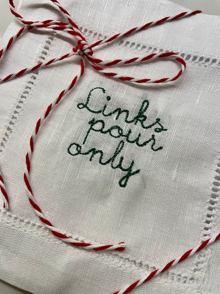 Links Pour Only Cocktail Napkins (4)