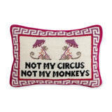 NOT MY CIRCUS NEEDLEPOINT PILLOW by Furbish Studio