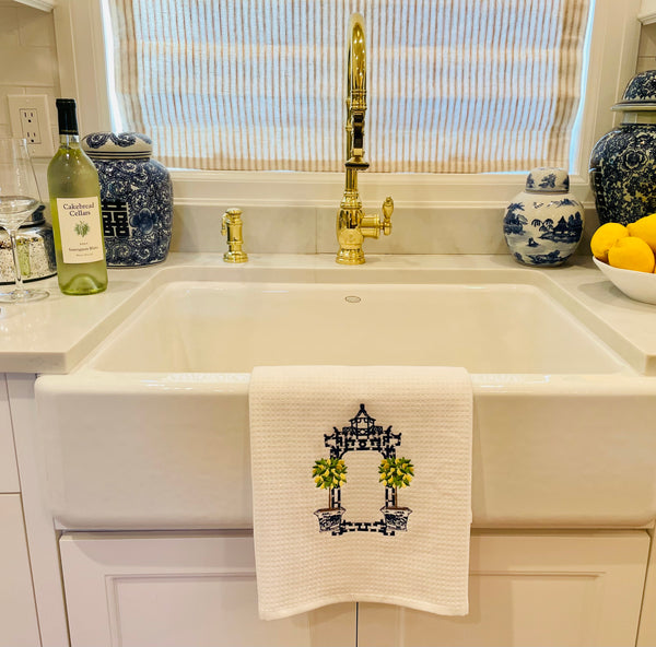 Lemon Pagoda Kitchen Towel